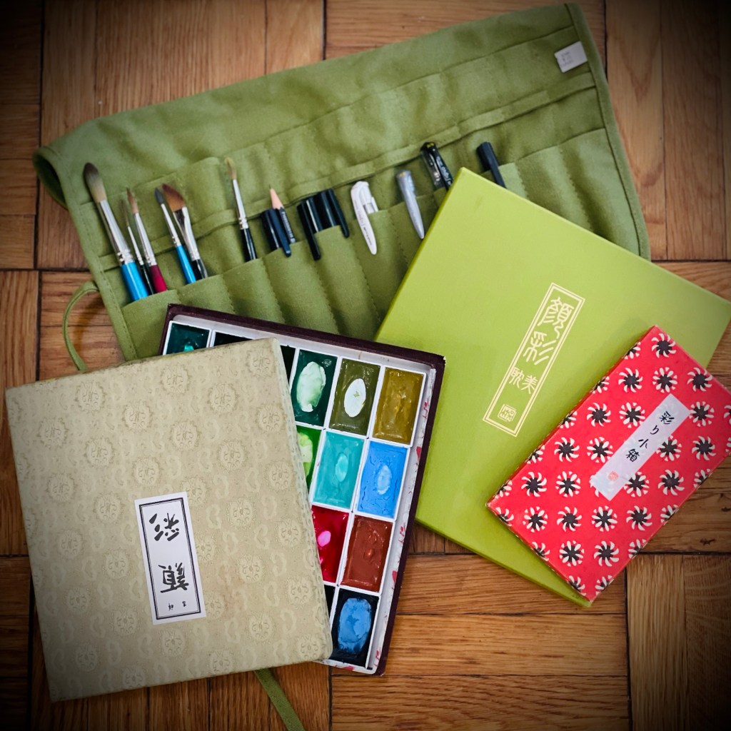 The difference between Gansai and Western&nbsp;Watercolors